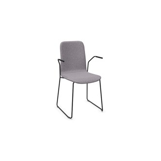 Stol Vapaa høy rygg helkledd meie svart
