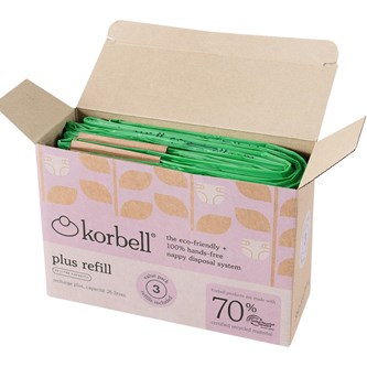 Refill bleiebøtte Korbell Plus 3 stk