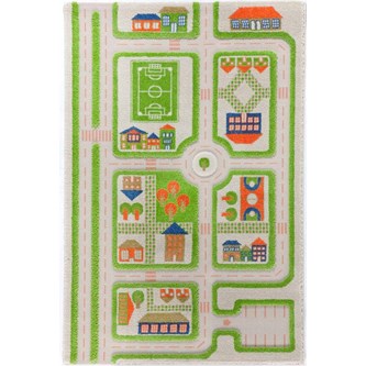 Leketeppe trafikk 100x150 cm