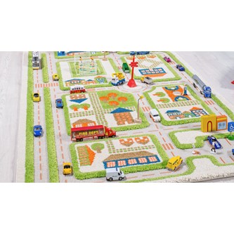 Leketeppe trafikk 100x150 cm