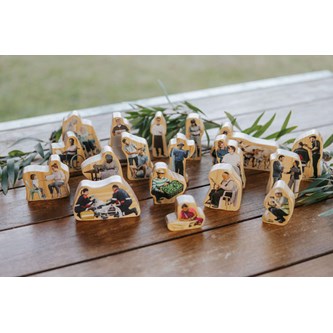 Trefigurer hverdagshelter 18 stk