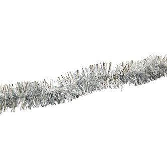 Glittergirlander 2 m sølv