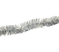 Glittergirlander 2 m sølv