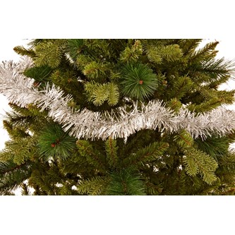 Glittergirlander 2 m sølv