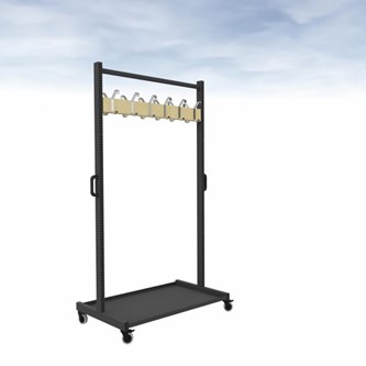 Wille vogn inkludert 2 kroklister med 6 kroker