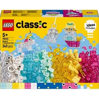 LEGO® Classic Magisk boks med gjennomsiktige klosser
