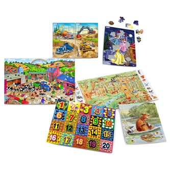 Puslespillpakke 3-5 år 7 stk