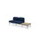 Sofa Nebula 2-seter uten armlene bord venstre