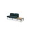 Sofa Nebula 2-seter uten armlene bord venstre
