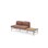 Sofa Nebula 2-seter uten armlene bord venstre