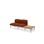 Sofa Nebula 2-seter uten armlene bord venstre