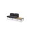 Sofa Nebula 2-seter uten armlene bord venstre