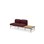 Sofa Nebula 2-seter uten armlene bord venstre