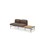 Sofa Nebula 2-seter uten armlene bord venstre