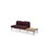 Sofa Nebula 2-seter uten armlene bord venstre
