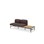 Sofa Nebula 2-seter uten armlene bord venstre