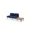 Sofa Nebula 2-seter uten armlene bord venstre