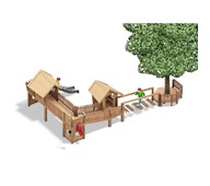 Bysen kombinasjonslek 2 hus og plattform