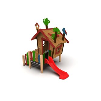 Trollskogen lekehus med sklie