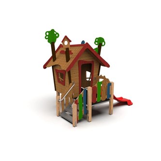 Trollskogen lekehus med sklie