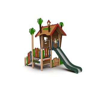 Trollskogen trehus med sklie