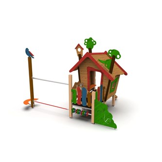 Trollskogen lekehus med balansegang