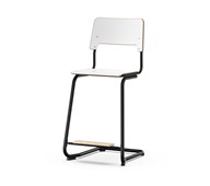 Stol Como FSC C-stativ 65 cm stort sete svart