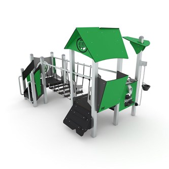 Steel+ kombinasjonslek med hengebro 1744