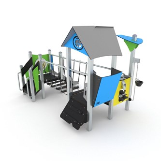 Steel+ kombinasjonslek med hengebro 1744