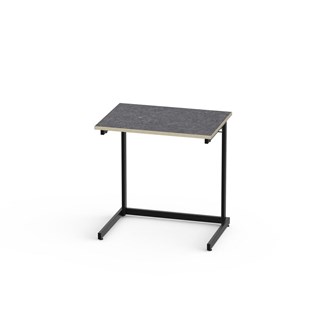 Bord Lex akustikk linoleum 70x50 cm svart