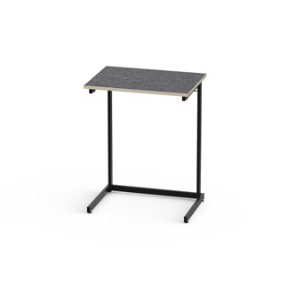 Bord Lex akustikk linoleum 70x50 cm svart