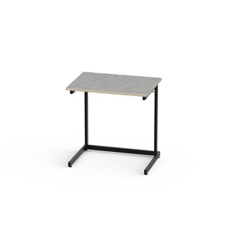 Bord Lex akustikk linoleum 70x50 cm svart