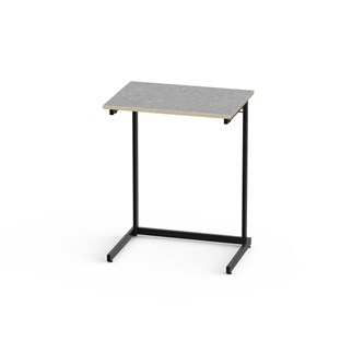 Bord Lex akustikk linoleum 70x50 cm svart