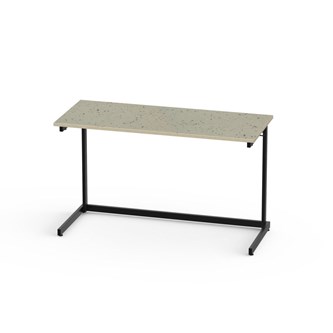 Bord Lex akustikk linoleum 120x50 cm svart