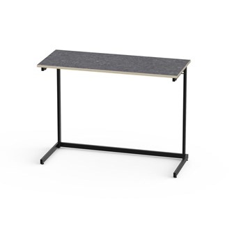 Bord Lex akustikk linoleum 120x50 cm svart