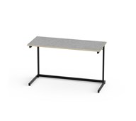 Bord Lex akustikk linoleum 120x50 cm svart