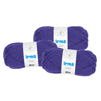 Ullgarn Irma mørk lilla 20 stk