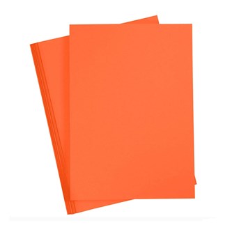 Dekorasjonskartong oransje 50x70 cm 200 ark