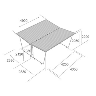 Sykkelskur stort dobbelt