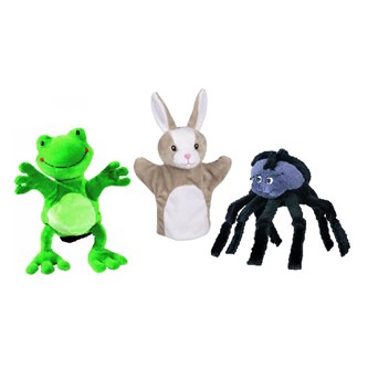 Hånddukker husdyr 3 pk