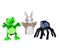 Hånddukker husdyr 3 pk