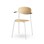 Stol Collab FSC meie armlene sh 45 cm sølv