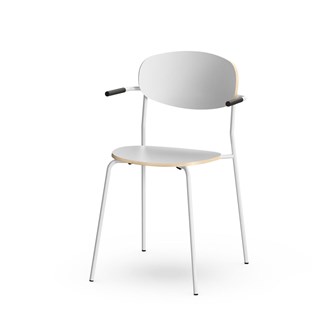Stol Collab FSC meie armlene sh 45 cm sølv