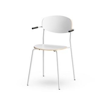 Stol Collab FSC meie armlene sh 45 cm sølv