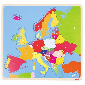 Puslespill kart Europa