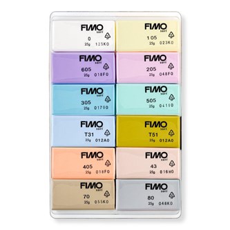 Polymerleire FIMO soft pastell 12x25 g