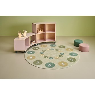 Teppe tikk-takk Ø180 cm