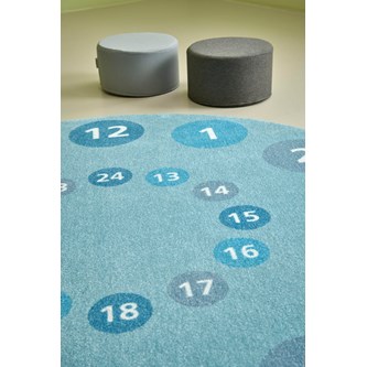 Teppe tikk-takk Ø180 cm