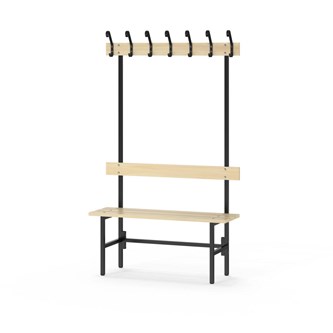 Novis Basic enkel sittebenk 100 cm svart stativ