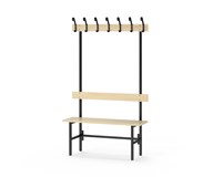 Novis Basic enkel sittebenk 100 cm svart stativ